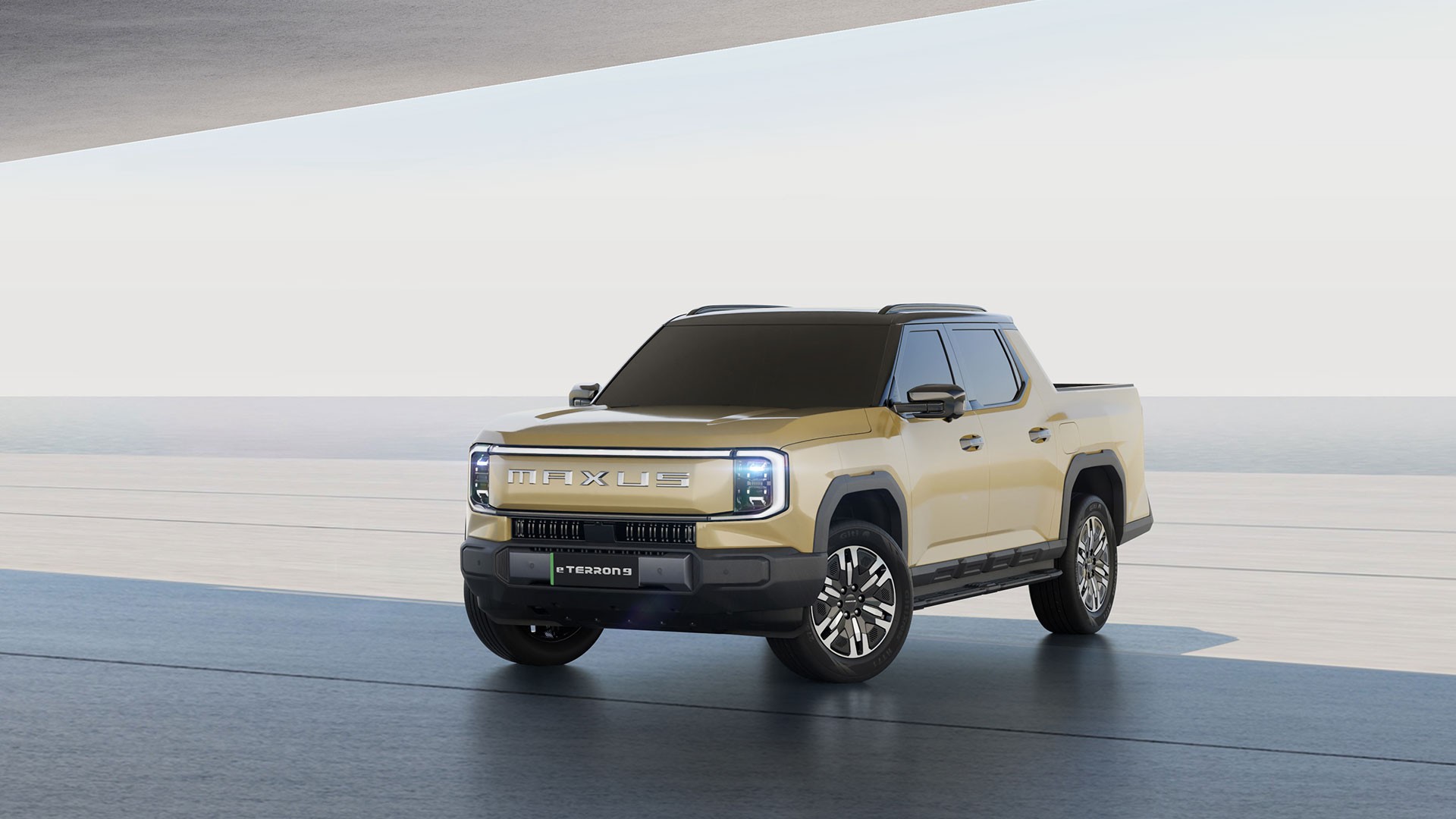 MAXUS Terron 9 Double Cab premium pickup truck — front three-quarter view